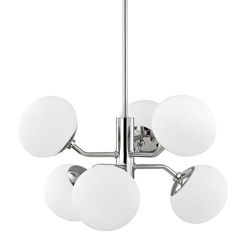 Estee Chandelier - Polished Nickel