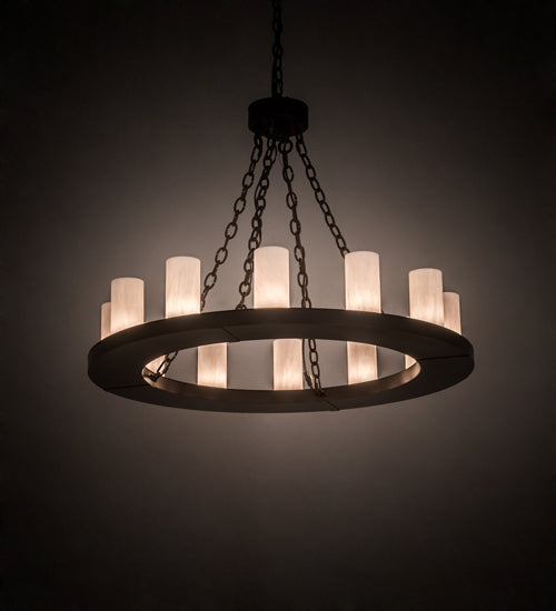 36" Wide Loxley 12 Light Chandelier