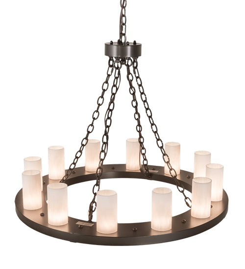 36" Wide Loxley 12 Light Chandelier