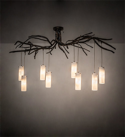 70" Long Winter Solstice Cilindro 8 Light Chandelier