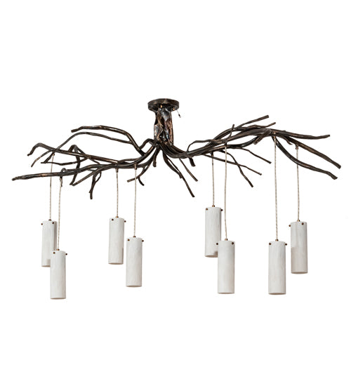 70" Long Winter Solstice Cilindro 8 Light Chandelier