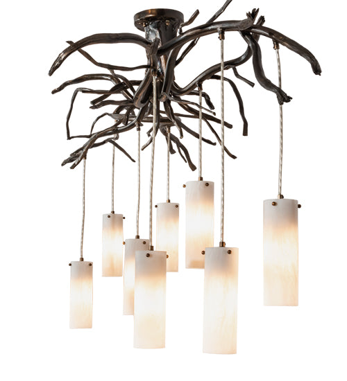 70" Long Winter Solstice Cilindro 8 Light Chandelier