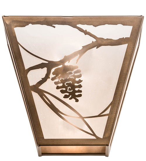 13" Wide Whispering Pines Wall Sconce