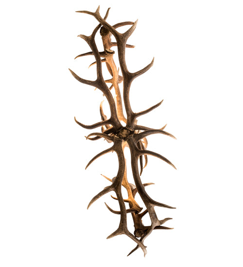 70" Long Antlers Elk 10 Light Oblong Chandelier