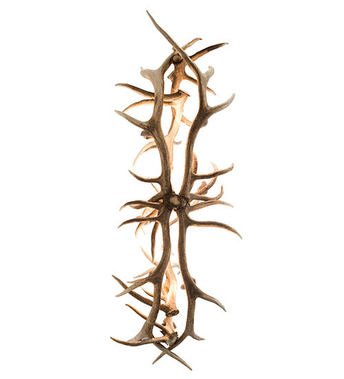 66.5" Long Antlers Elk 10 Light Oblong Chandelier