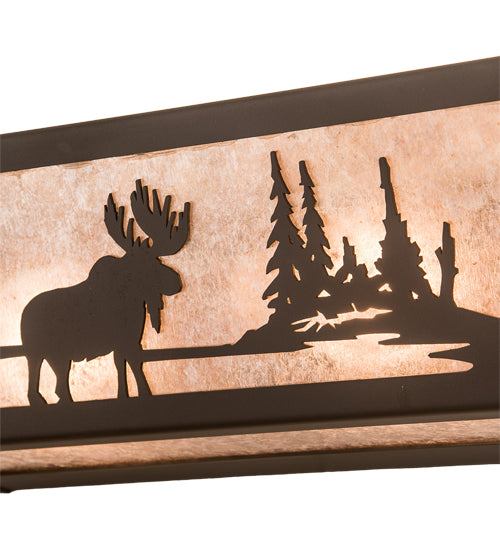 24" Wide Moose At Lake Vanity Light