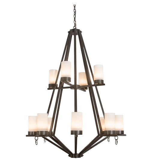 42" Wide Galen 12 Lt Two Tier Chandelier