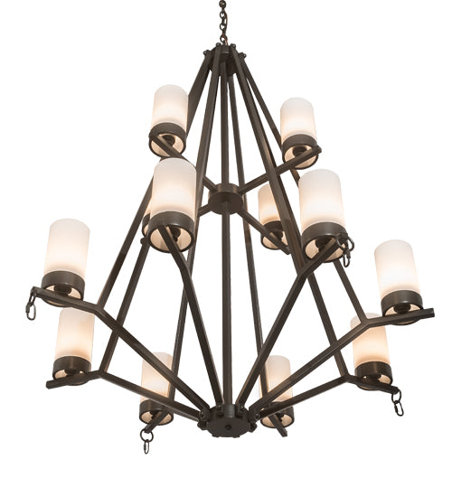 42" Wide Galen 12 Lt Two Tier Chandelier