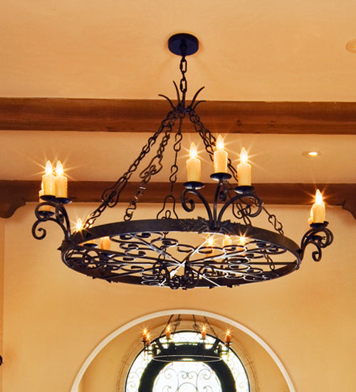 60" Wide Clarinda 12 Light Chandelier