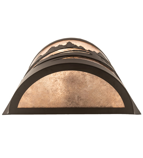 10" Wide Canoe At Lake Right Wall Sconce