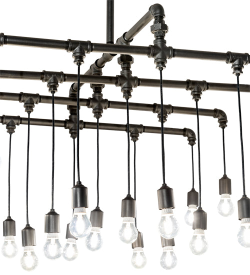 36" Square Pipedream Alva 20 Light Cascading Pendant