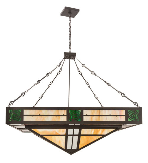 48"Sq Bungalow Rose Inverted Pendant