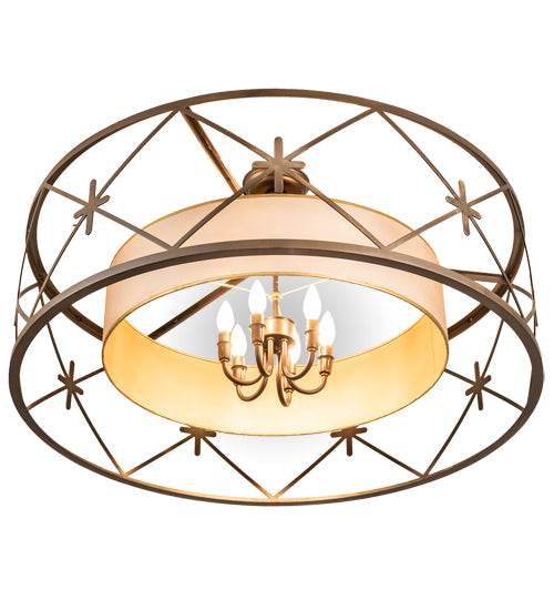 36" Wide Penelope 6 Light Pendant