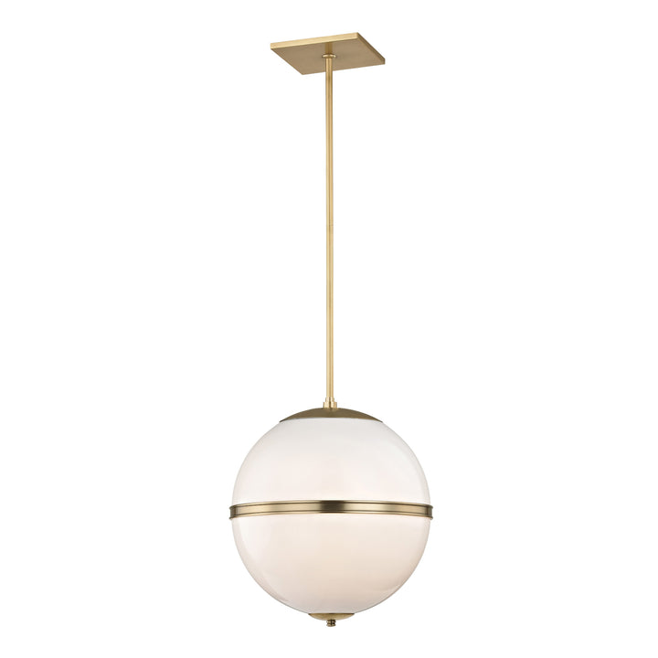 Crystorama Brian Patrick Flynn Truax 4 Light Aged Brass Pendant