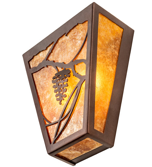 7" Wide Whispering Pines Wall Sconce