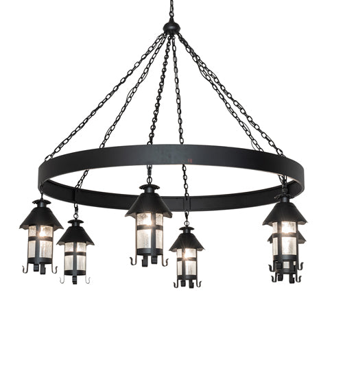 66" Wide Rutland 6 Lantern Chandelier