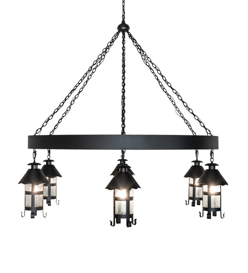 66" Wide Rutland 6 Lantern Chandelier