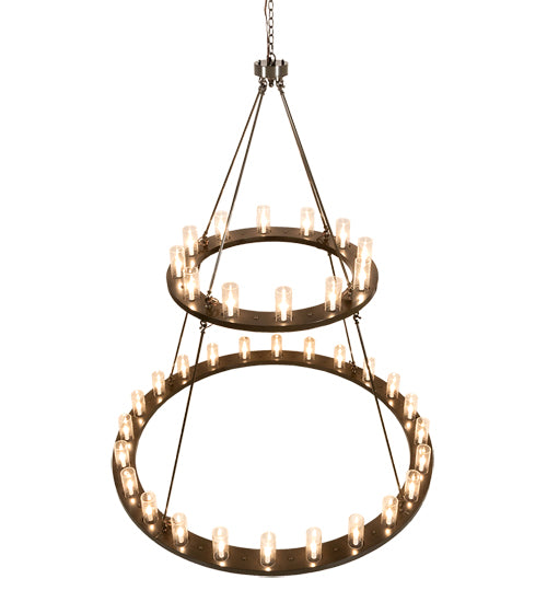 72" Wide Loxley 36 Light Two Tier Chandelier