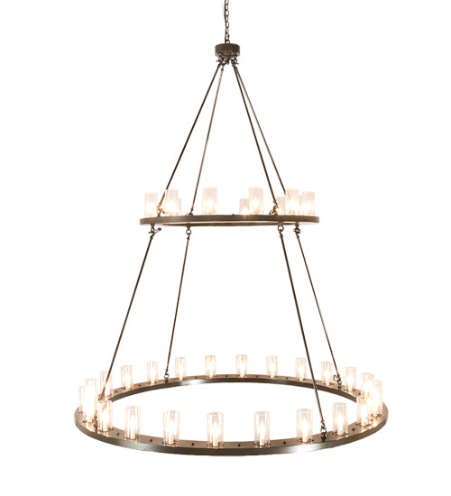 72" Wide Loxley 36 Light Two Tier Chandelier