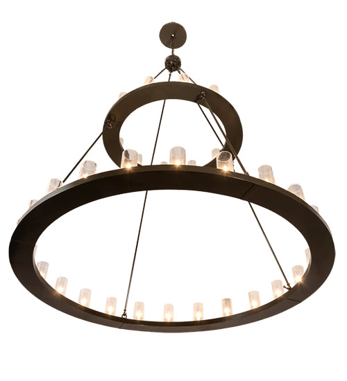 72" Wide Loxley 36 Light Two Tier Chandelier