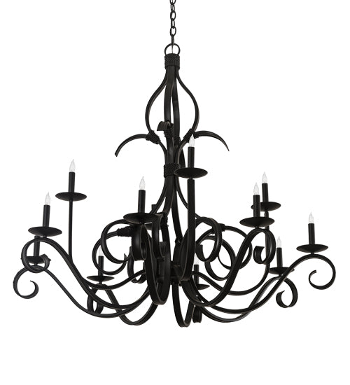 48" Wide Cypress 12 Light Chandelier