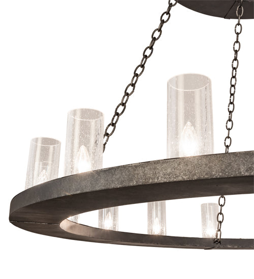 60" Wide Loxley 28 Light Two Tier Chandelier