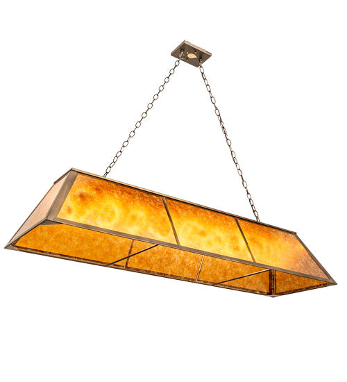 60" Long Tri-Panel Oblong Pendant