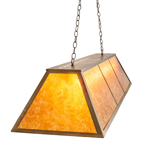 60" Long Tri-Panel Oblong Pendant