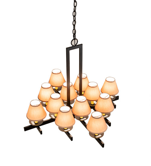 36" Wide Dante 12 Light Chandelier