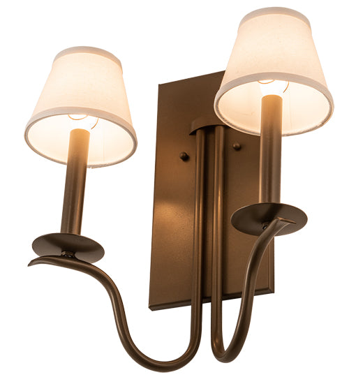 14" Wide Octavia 2 Light Wall Sconce