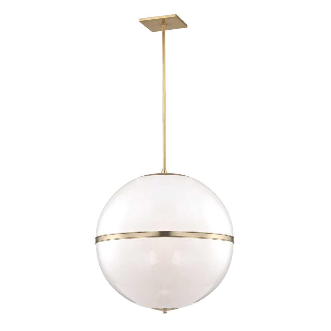 Brian Patrick Flynn Truax 4 Light Aged Brass Chandelier