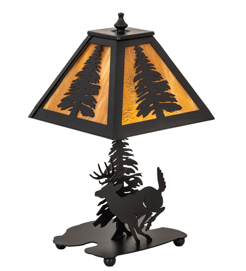 15" High Lone Deer Accent Lamp