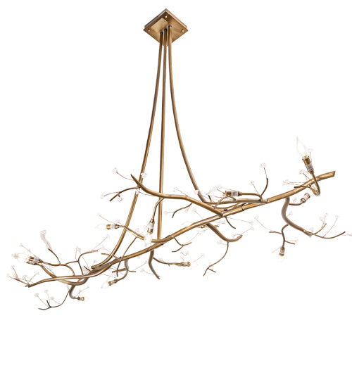 72" Long Winter Solstice Budding Chandelier