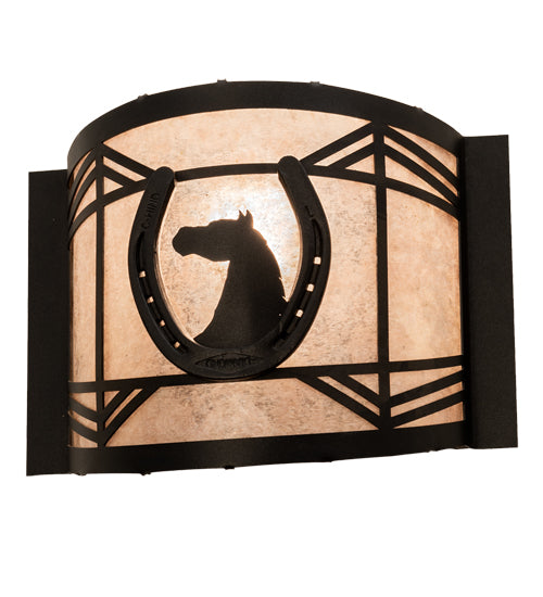 12" Wide Horseshoe Wall Sconce