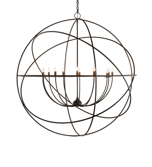 54" Wide Atom Enerjisi 12 Light Chandelier