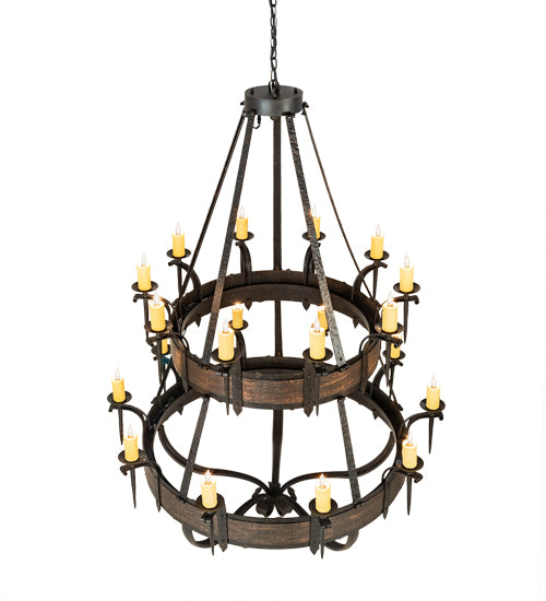 56" Wide Costello 20 Light Two Tier Chandelier