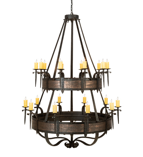 56" Wide Costello 20 Light Two Tier Chandelier