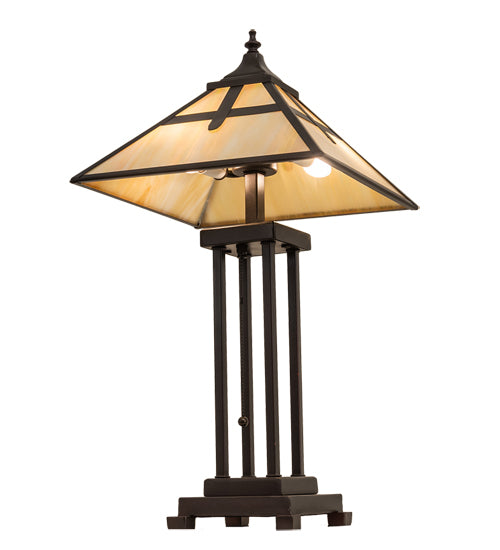 24" High Cross Mission Table Lamp