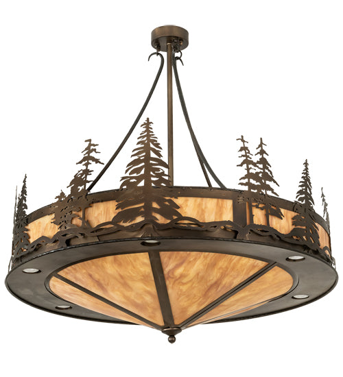 40" Wide Tall Pines Inverted Pendant