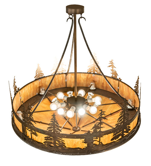 40" Wide Tall Pines Inverted Pendant