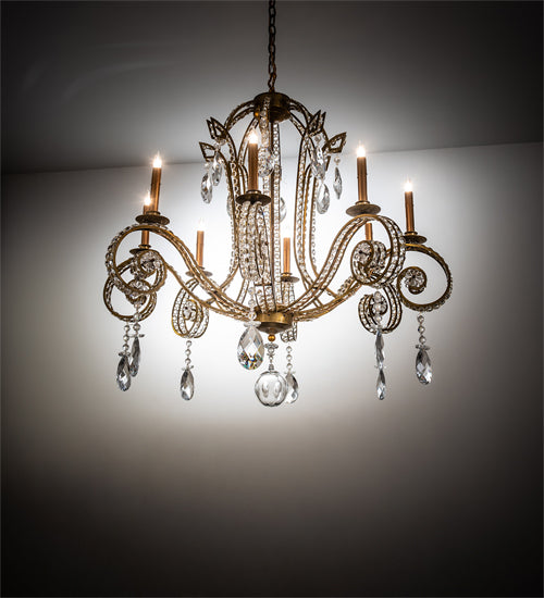 40" Wide Lucerne 8 Light Chandelier