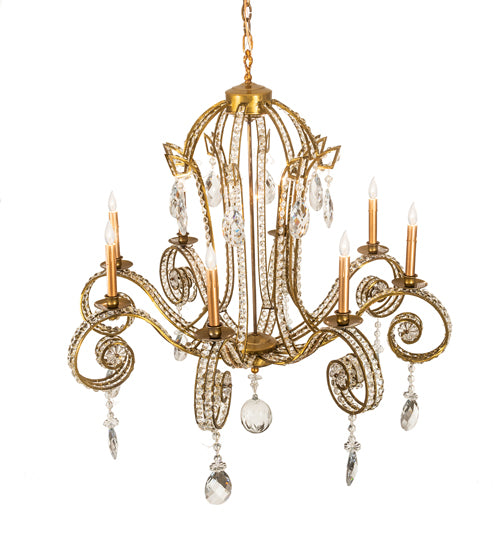 40" Wide Lucerne 8 Light Chandelier