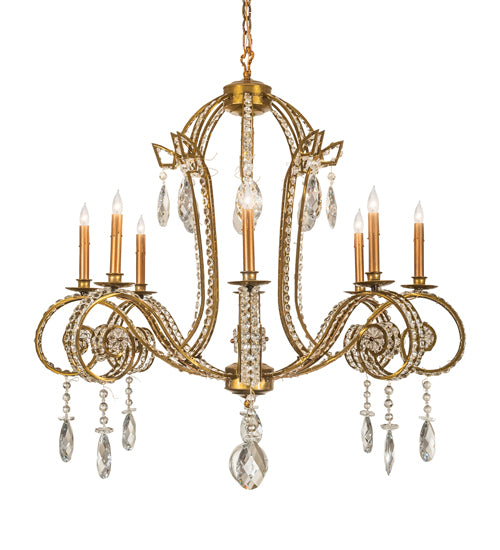 40" Wide Lucerne 8 Light Chandelier