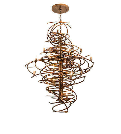 40" Wide Cyclone 20 Light Chandelier