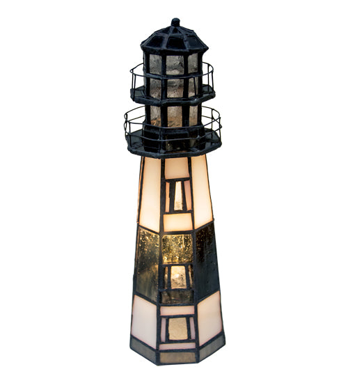 9.5"H The Lighthouse On Montauk Point Accent Lamp