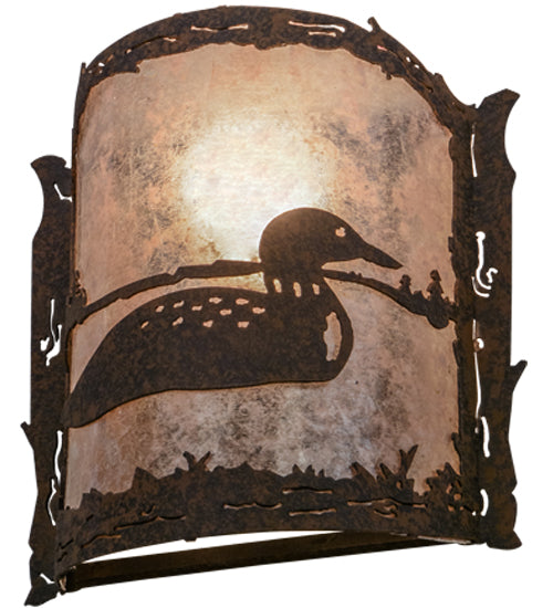 9" Wide Loon Right Wall Sconce