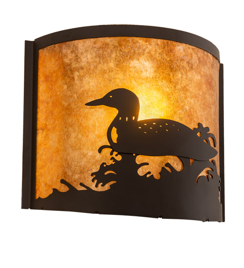 11" Wide Loon Left Wall Sconce