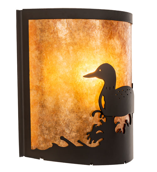 11" Wide Loon Left Wall Sconce