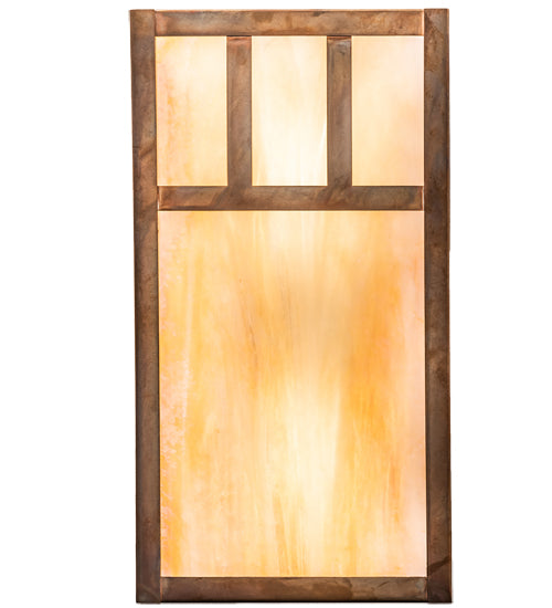 6.5" Wide Hyde Park Double Bar Mission Wall Sconce