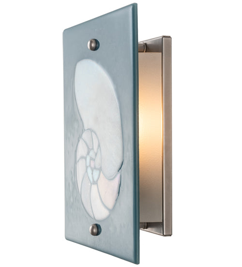 9" Wide Metro Fusion Nautilus Wall Sconce